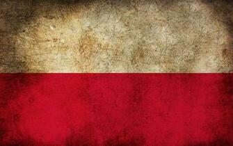 Red White Grunge Flags Polish Poland Wallpaper