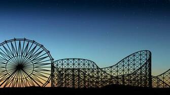 Dual Screen Roller Coaster Wallpaper Hq