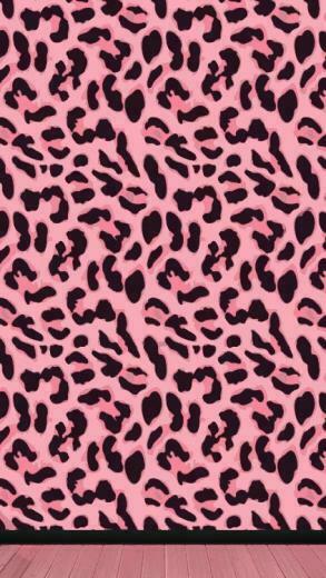 Pink Brown Leopard Wallpaper