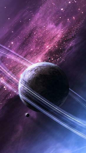 Purple Galaxy iPhone Plus Wallpaper HD