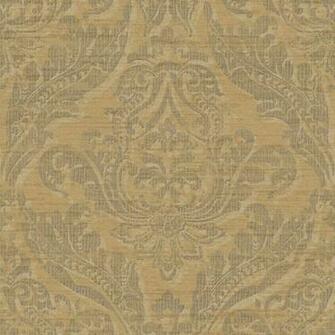 Gold And Grey Washed Damask Wallpaper Wall Sticker Outlet