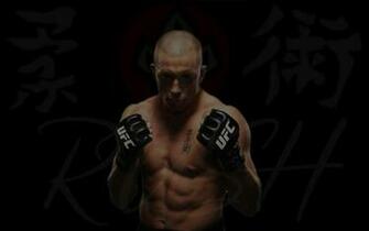 George Rush St Pierre Ufc Inspired Desktop Wallpaper