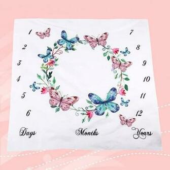 Amazon Baby Monthly Milestone Growing Blanket Newborn Infants