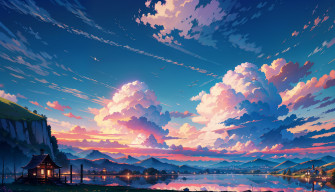 Anime Landscape HD Wallpaper And Background