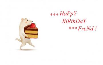 Wallpaper Puppy White Background Congratulations Happy BirtHDay