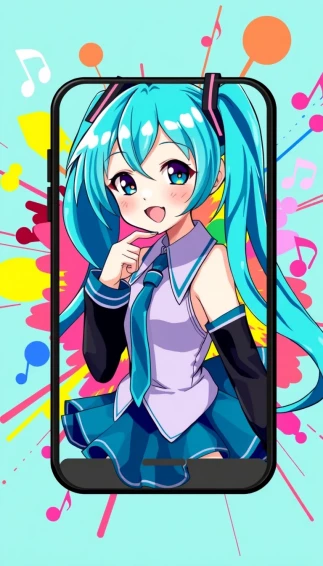 Hatsune Miku Phone Wallpaper