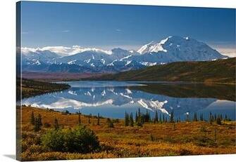 Scenic Of Mt Mckinley From Wonder Lake Denali National