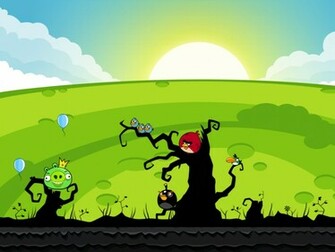 To Angry Birds Wallpaper And Make Your Desktop Shake