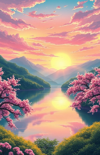 Cool Anime Landscape Wallpaper