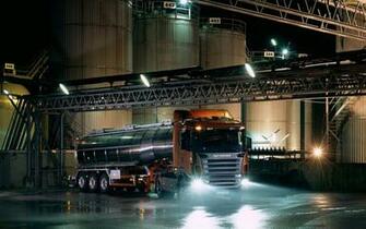 Scania Truck By Night HD Wallpaper Widescreen Car Tuning