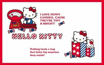 Kitty Hello Candies Penny Love Wallpaper