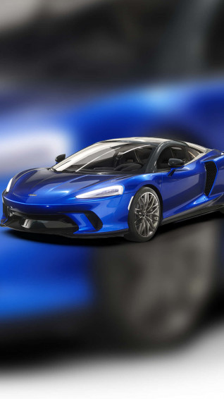 Take A Joy Ride In The Blue Car Wallpaper