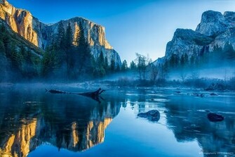 El Capitan 5k Wallpaper Winter Forest Osx Apple Mountains
