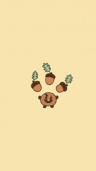 Shooky Bt21 Bts Wallpaper iPhone Fall