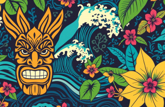 Polynesian Tribal Wallpaper