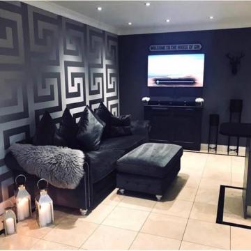 Versace Greek Key Silver Wallpaper Sales