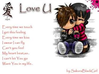 Background Anime Love U Emo