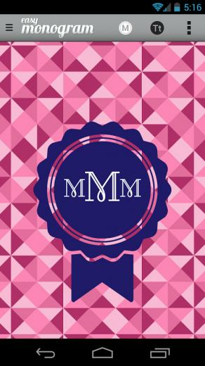 Create Your Own Wallpaper Easy Monogram Ask Android