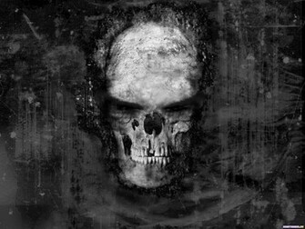 Horror Wallpaper Skull Scream Black Gothic Scary