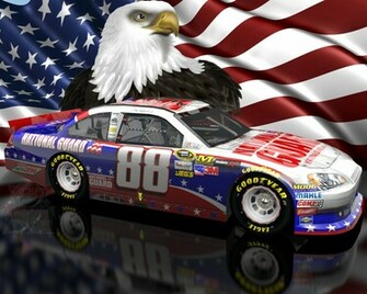 Dale Earnhardt Jr Nascar Unites Patriotic Wallpaper