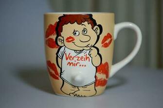 HD Wallpaper Excuse Me Forgive Repentance Love Funny Cup