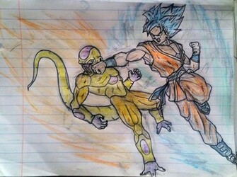 Ssgss Goku Vs Golden Frieza By Malikisvengeance