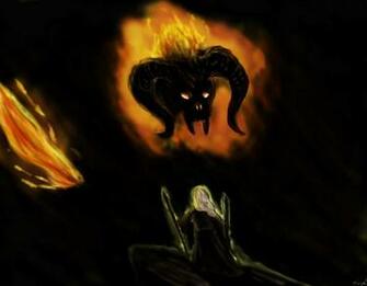 Gandalf Vs Balrog By Alemosk