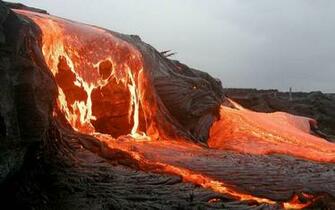 Mountains Volcanoes Lava Hawaii Wallpaper Nature