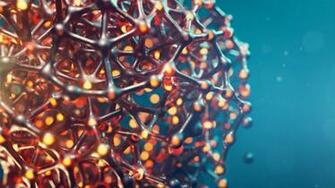 Cellular Particles Connection Wallpaper For