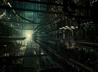 Borg Ship Interior Original Matte Painting Vs