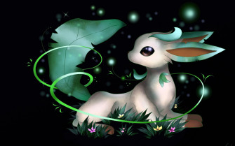 Desktop HD Leafeon Background Image Wallpaper