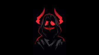 Hoodie With Devil Horns Wallpaper