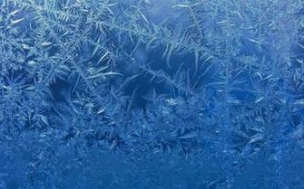 Frost Blue Background Glass Winter Window Ice Wallpaper