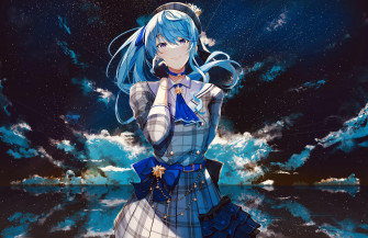 Hololive Hoshimachi Suisei Anime Virtual R 4k Ultra HD Wallpaper