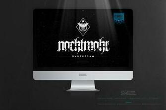 Nachtmahr Unbeugsam Logo Lettering V1 On