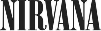 Music Home Decor Stickers Nirvana Logo Rub On Sticker Black
