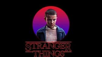 Millie Bobby Brown As Eleven In Stranger Things Logo Full