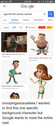L Sprint Am Google Ugly Kid From Jimmy Neutron All Image