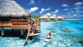 Tahiti Beach Desktop Wallpaper Top