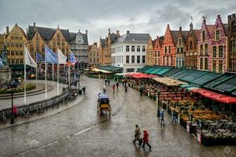 Grote Markt Brugge Belgium Background High Quality Background