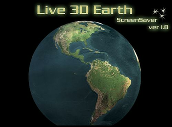 Live 3d Earth Is A Realistic Model Which Will Rotate On Your