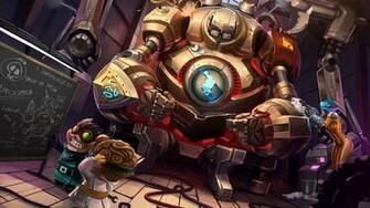 League Of Legends Blitzcrank Ziggs Heimerdinger Vi Asian