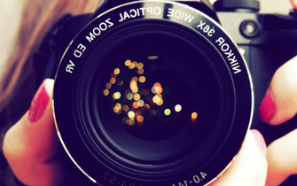 Vintage Cameras Wallpaper Bokeh Orbs