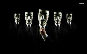 Anonymous Masks Wallpaper Digital Art