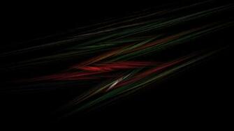 Abstract Black Background Widescreen Fractal Art Wallpaper