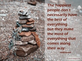 Desktop Wallpaper With Happiness Quote About Life By