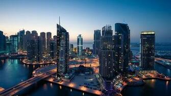 Buildings Dubai Middle East Marina Wallpaper