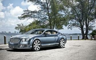 Elegent Bentley Car On The Lakeside HD Wallpaper