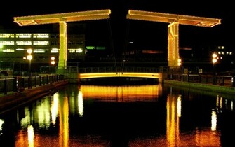 Tokyo City Movable Bridge Wallpaper