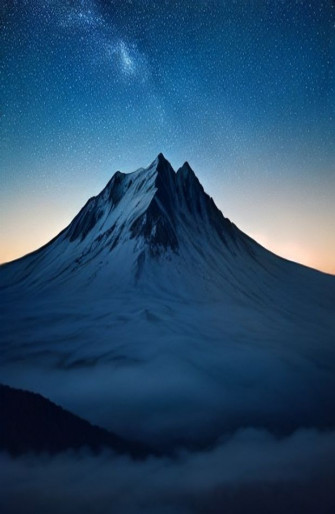 Blue Night Sky Wallpaper